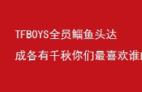 TFBOYSȫԱͷɸǧϲ˭ͷ